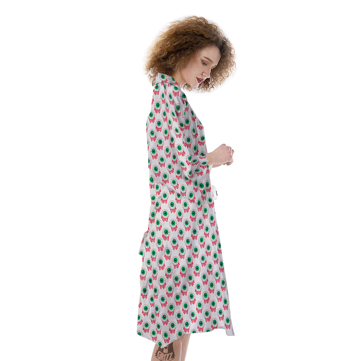 Eyeball Bloody Print Pattern Kimono-grizzshop