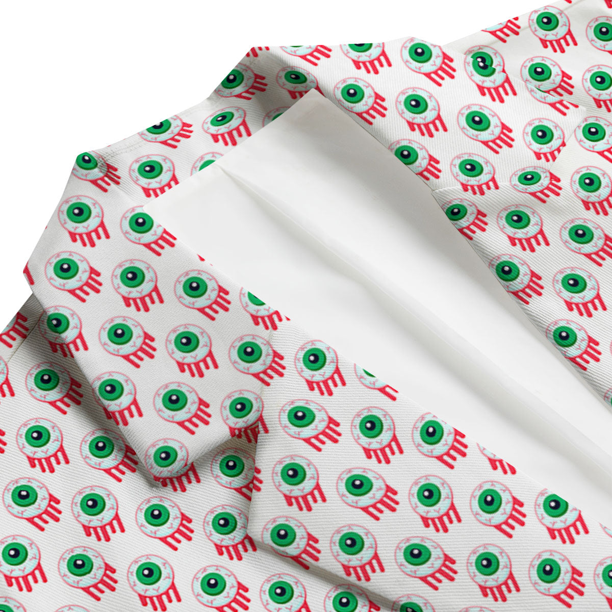 Eyeball Bloody Print Pattern Men's Blazer-grizzshop