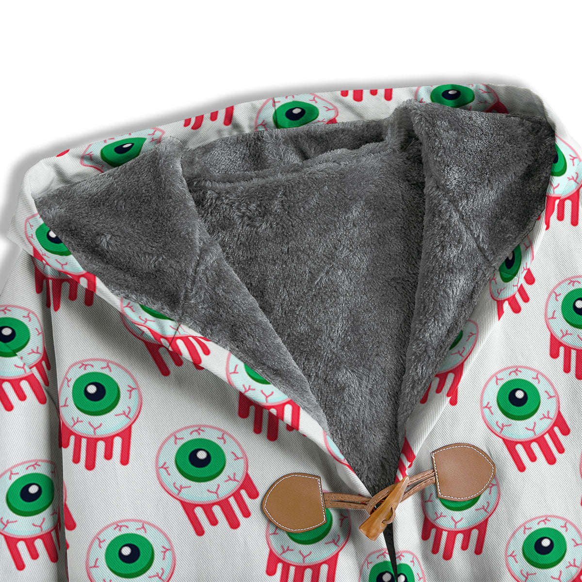 Eyeball Bloody Print Pattern Men's Windbreaker Jacket-grizzshop