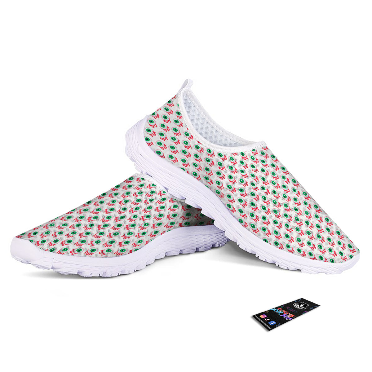 Eyeball Bloody Print Pattern Nurse Shoes-grizzshop