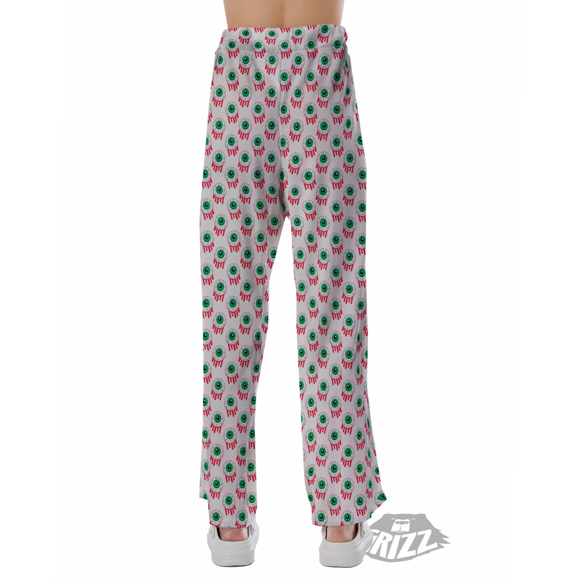 Eyeball Bloody Print Pattern Pajama Pants-grizzshop