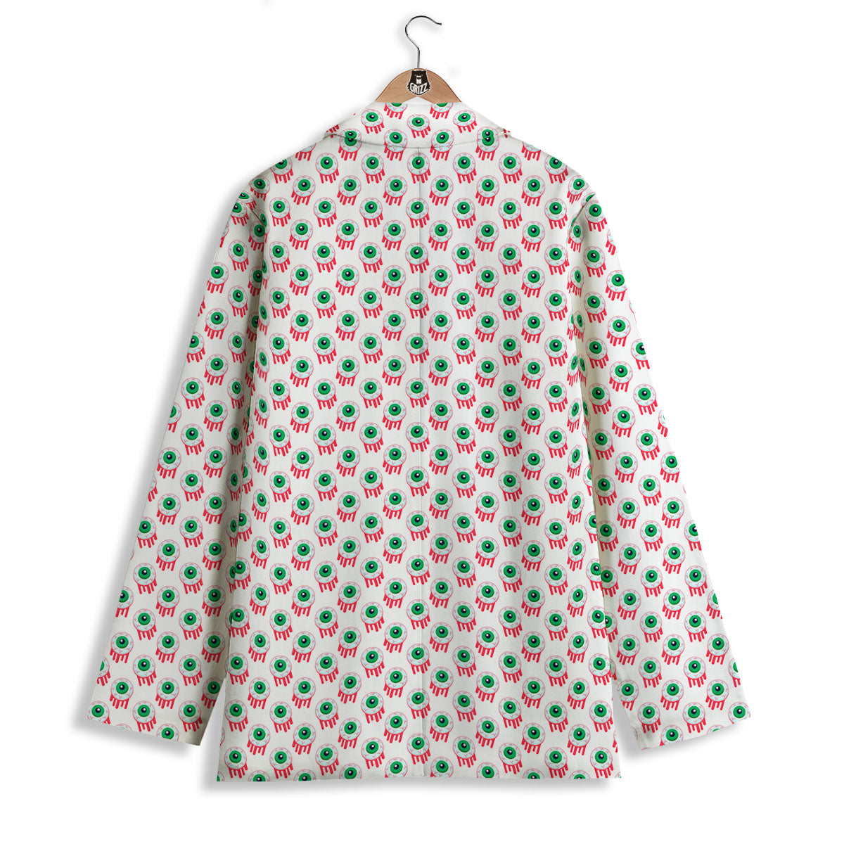 Eyeball Bloody Print Pattern Women's Blazer-grizzshop