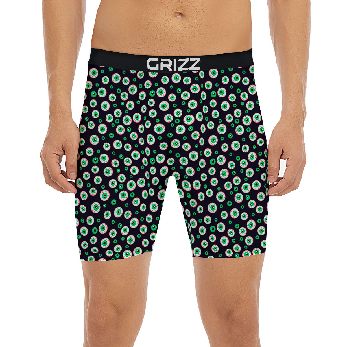 Eyeball Creepy Print Pattern Boxer Briefs-grizzshop