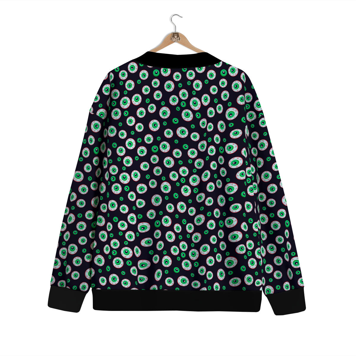 Eyeball Creepy Print Pattern Cardigan-grizzshop