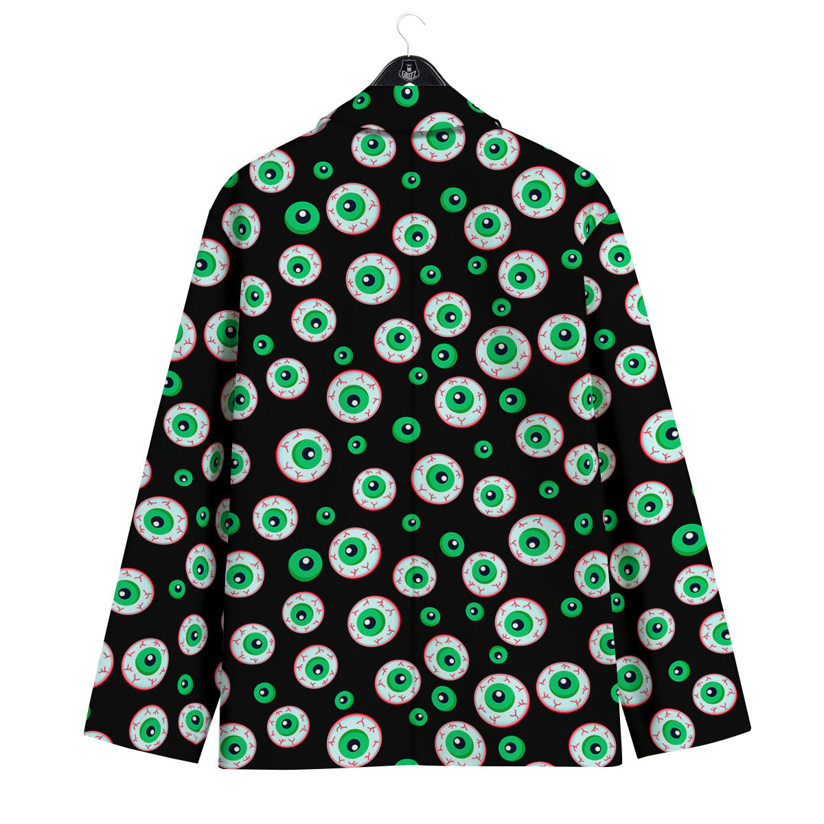 Eyeball Creepy Print Pattern Men's Sport Coat-grizzshop
