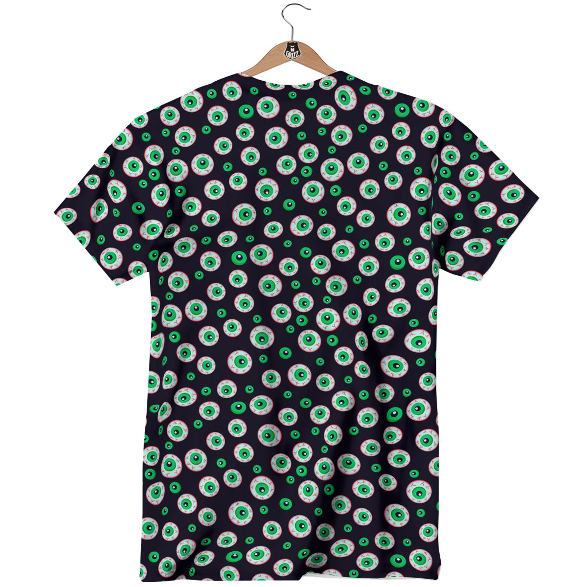 Eyeball Creepy Print Pattern T-Shirt-grizzshop