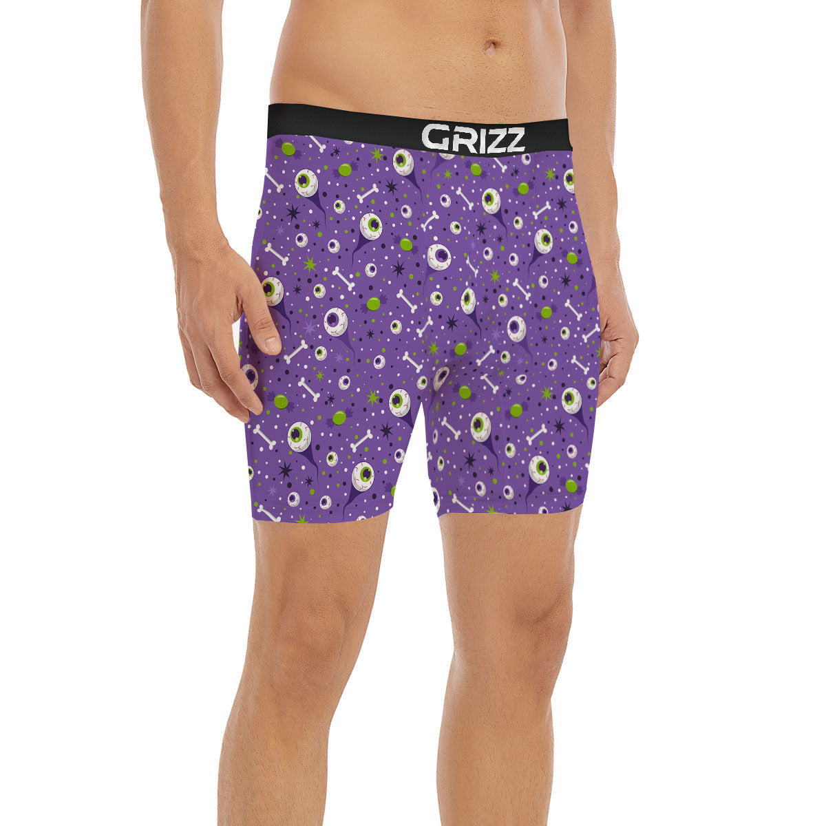 Eyeball Halloween Print Pattern Boxer Briefs-grizzshop