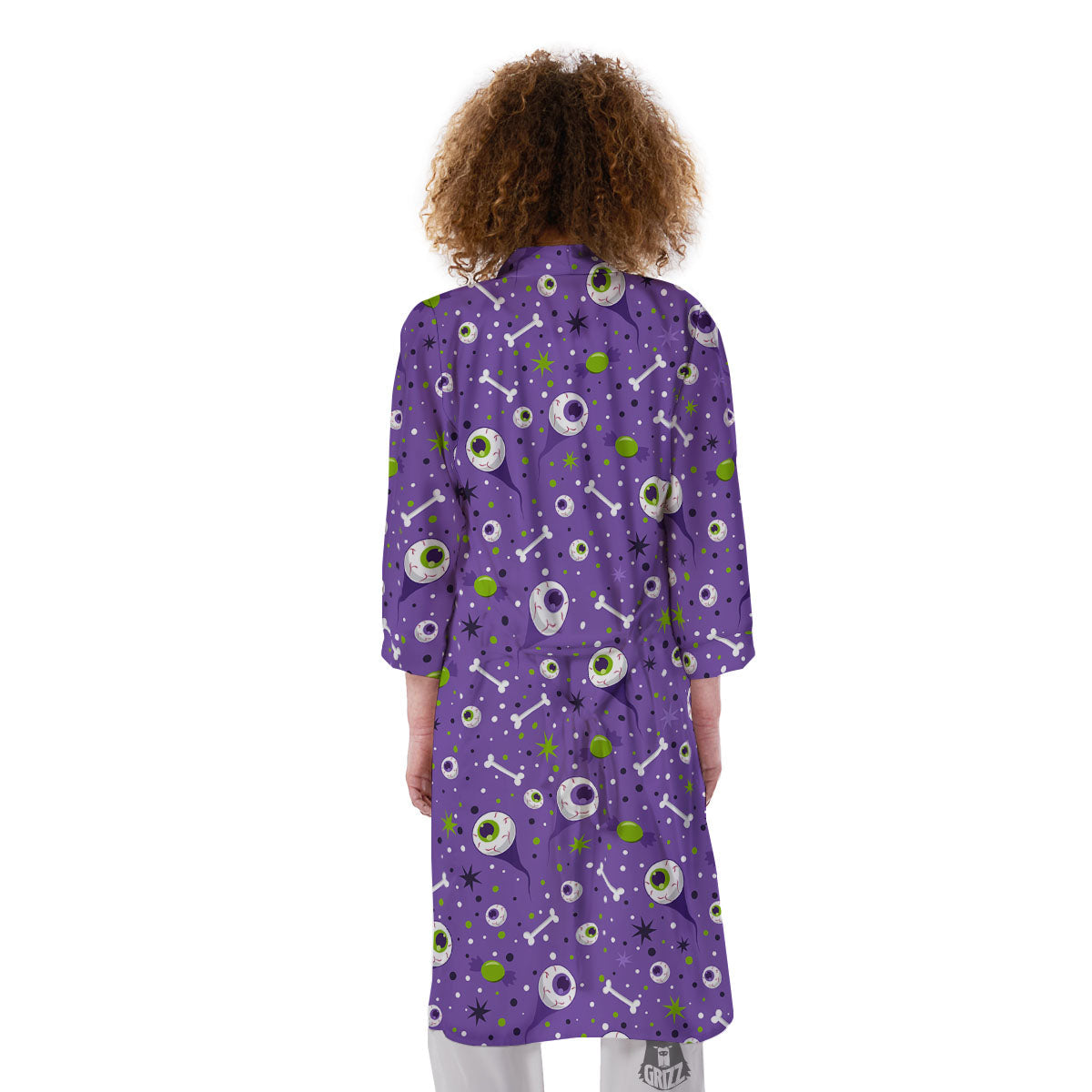 Eyeball Halloween Print Pattern Kimono-grizzshop