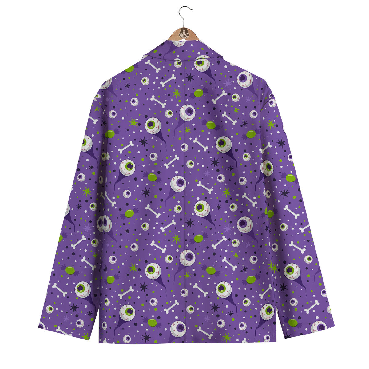 Eyeball Halloween Print Pattern Men's Blazer-grizzshop