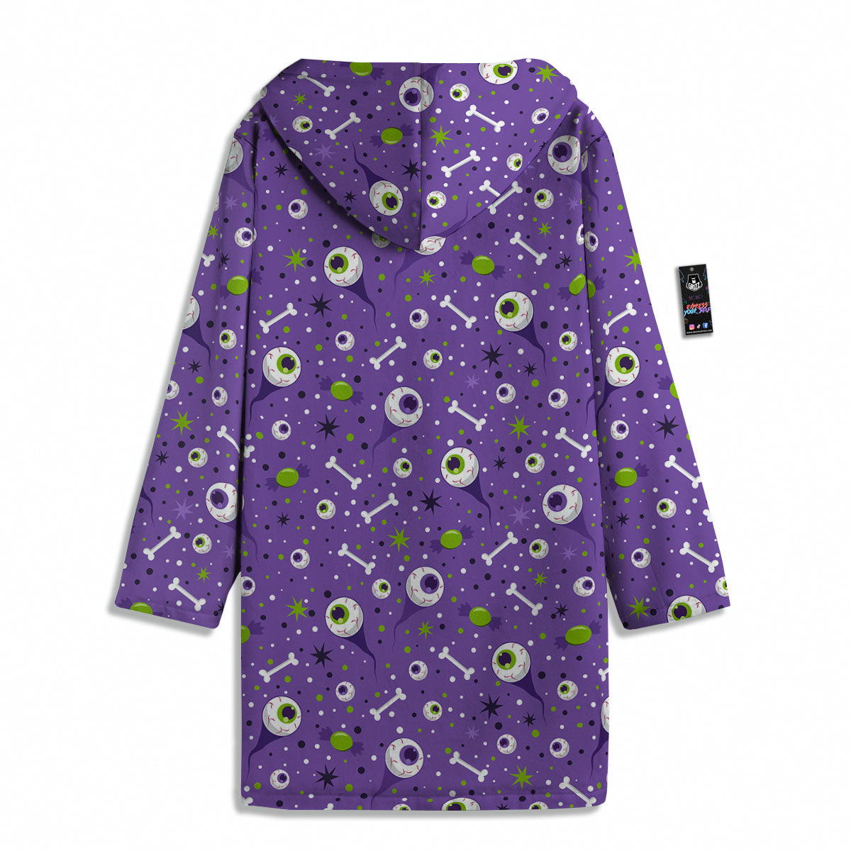 Eyeball Halloween Print Pattern Men's Windbreaker Jacket-grizzshop