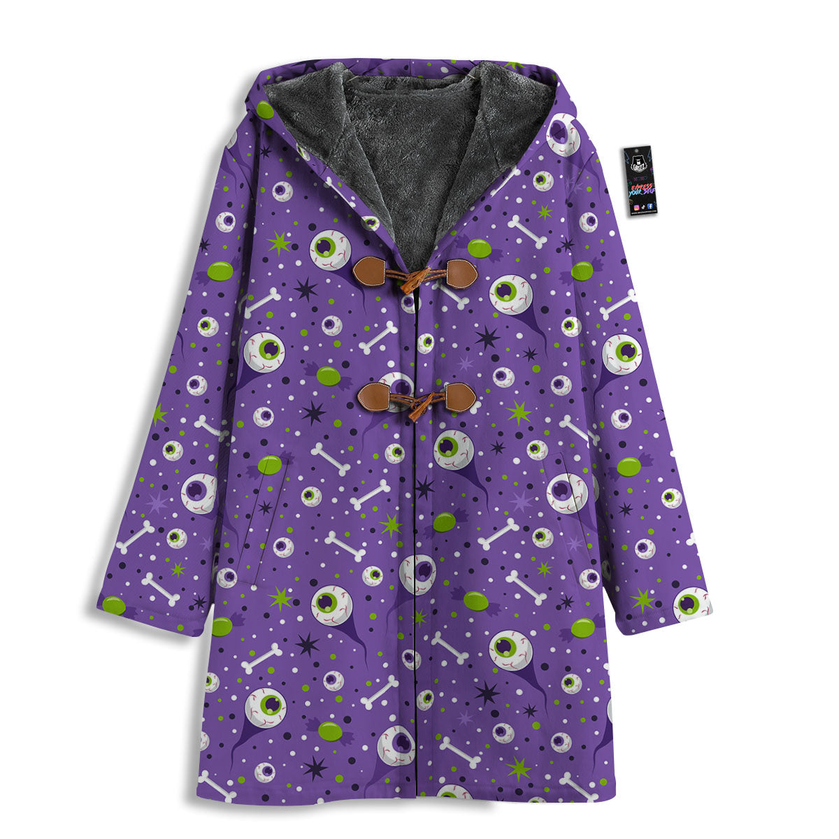 Eyeball Halloween Print Pattern Men's Windbreaker Jacket-grizzshop