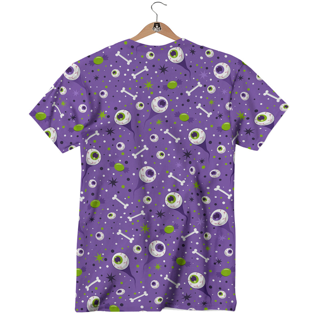 Eyeball Halloween Print Pattern T-Shirt-grizzshop