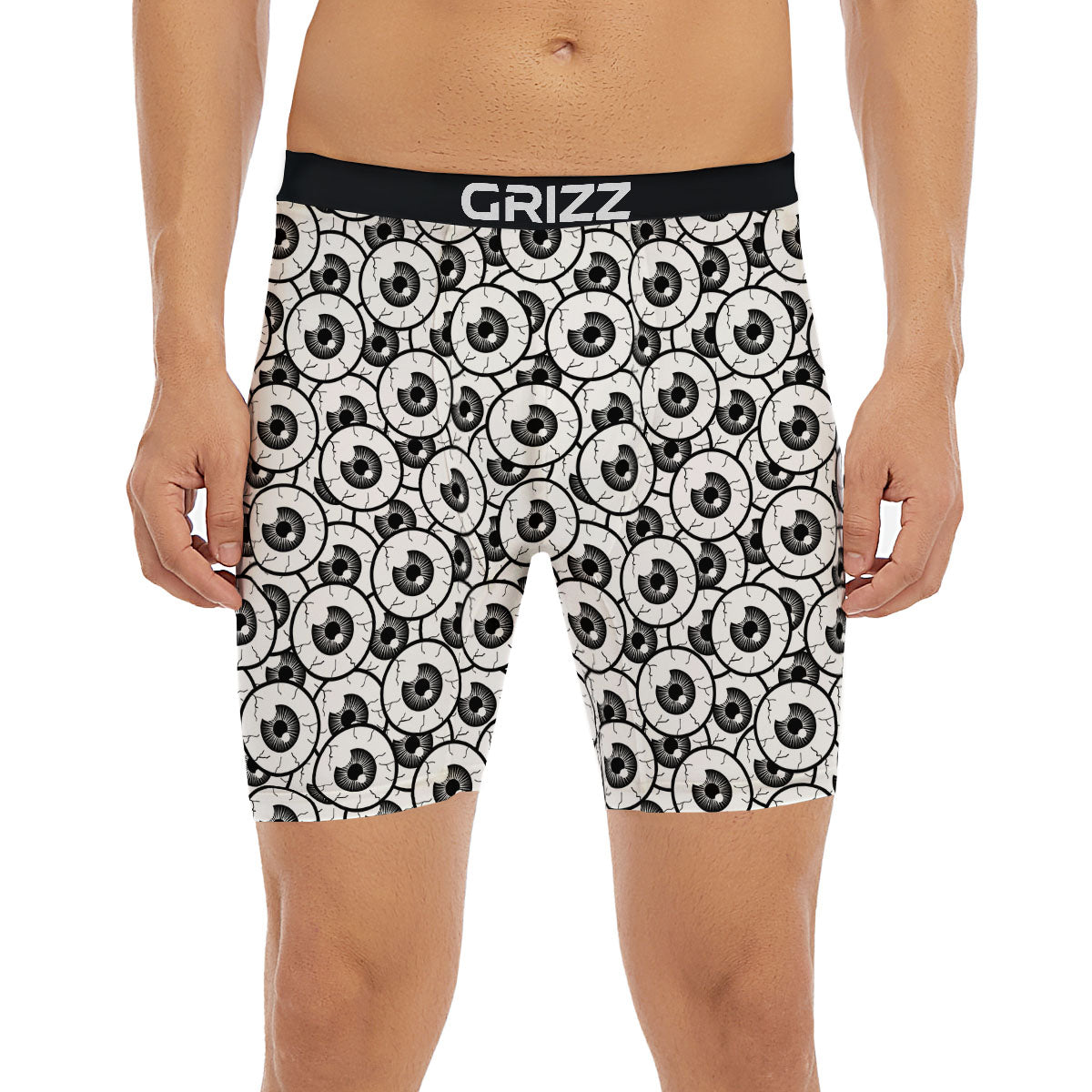 Eyeball Print Pattern Boxer Briefs-grizzshop