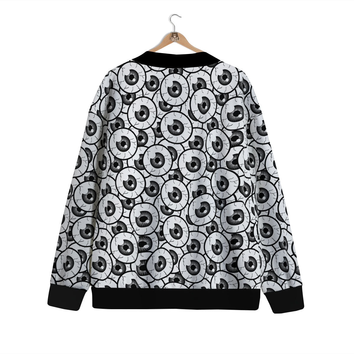 Eyeball Print Pattern Cardigan-grizzshop