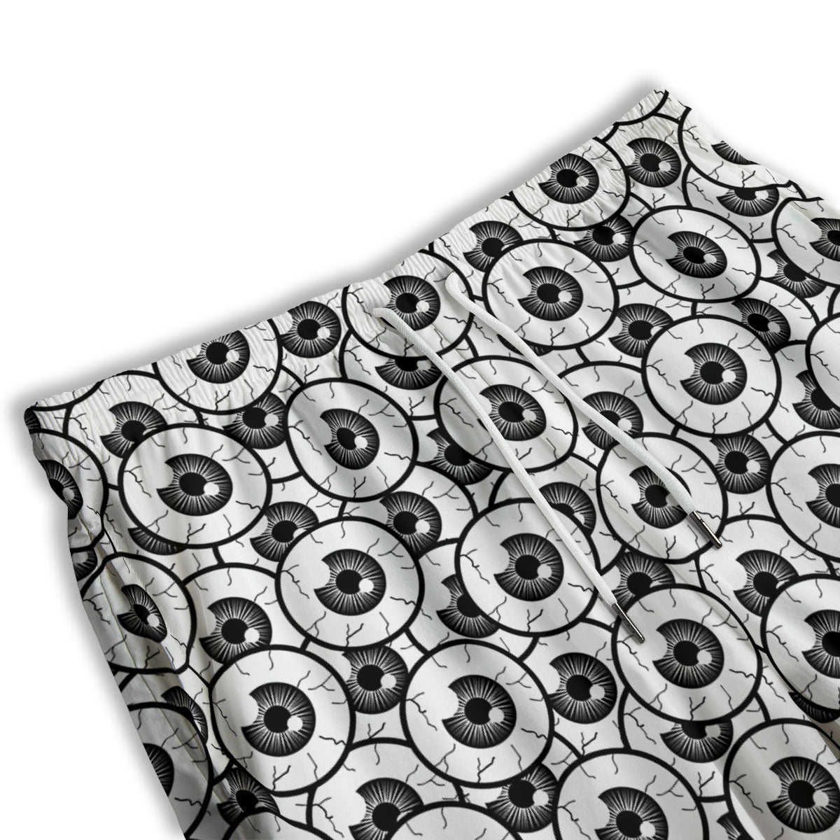 Eyeball Print Pattern Men's Athletic Shorts