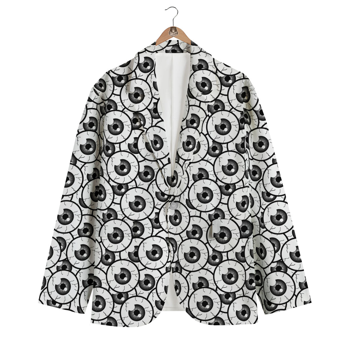 Eyeball Print Pattern Men's Blazer-grizzshop