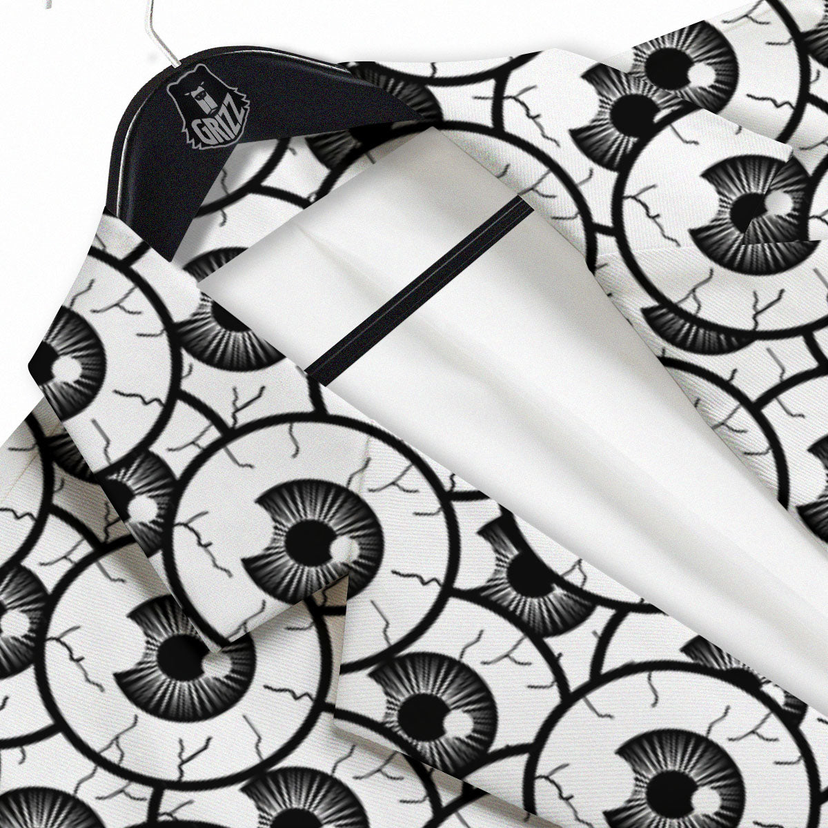 Eyeball Print Pattern Men's Sport Coat-grizzshop