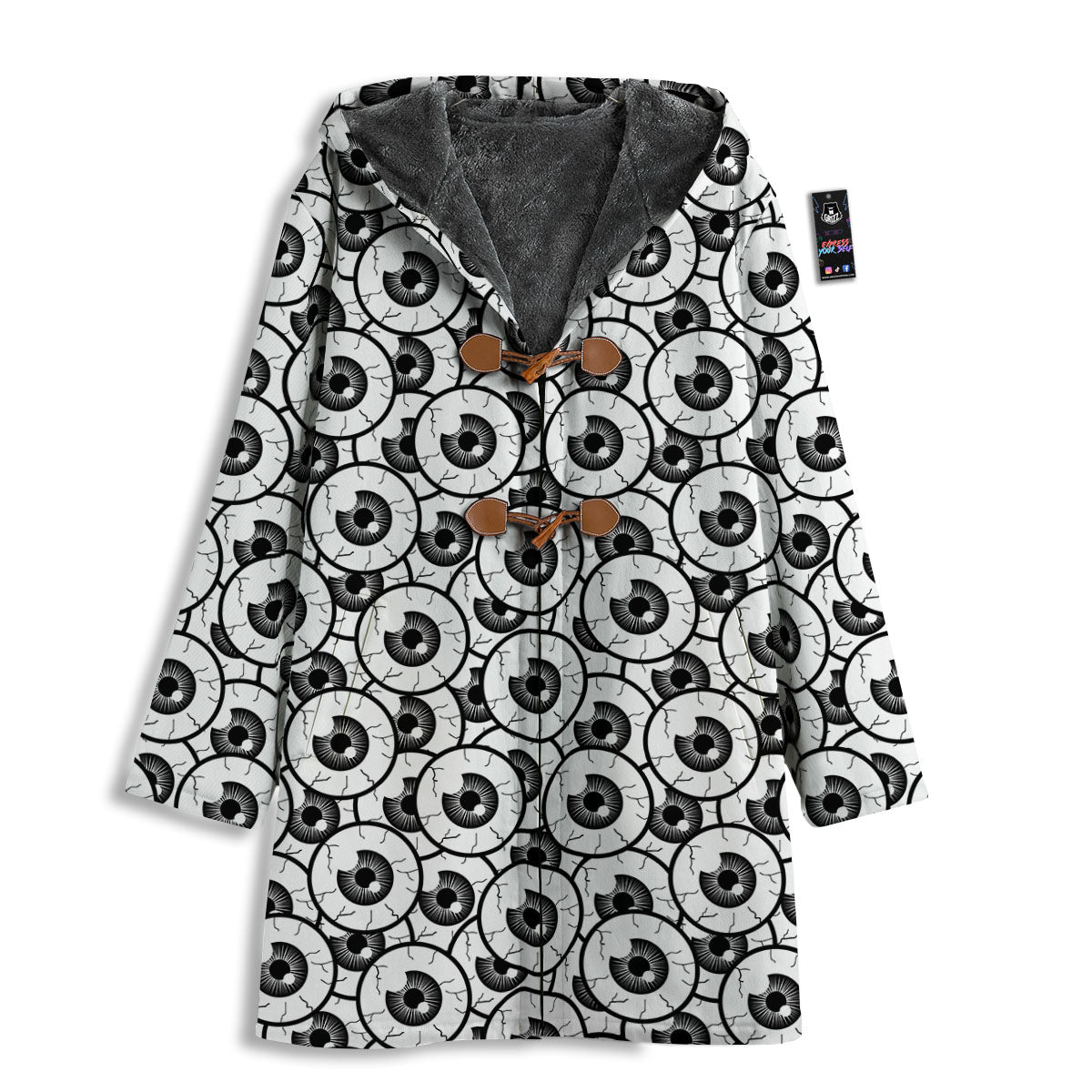 Eyeball Print Pattern Men's Windbreaker Jacket-grizzshop