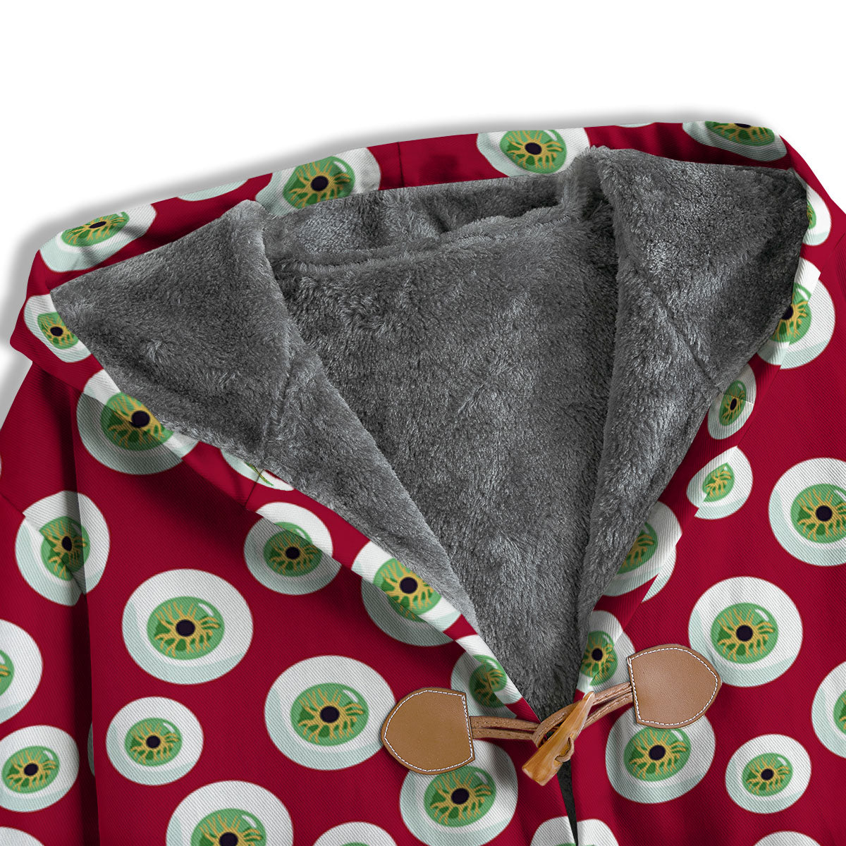 Eyeball Red Creepy Print Pattern Men's Windbreaker Jacket-grizzshop