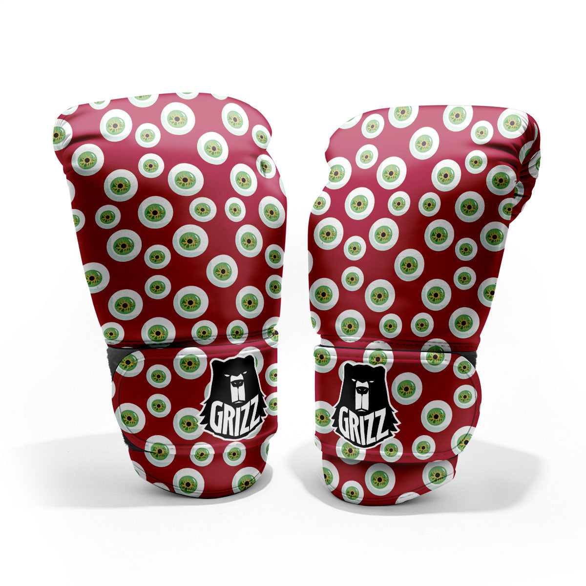 Eyeball Red Creepy Print Pattern Pro Boxing Glove