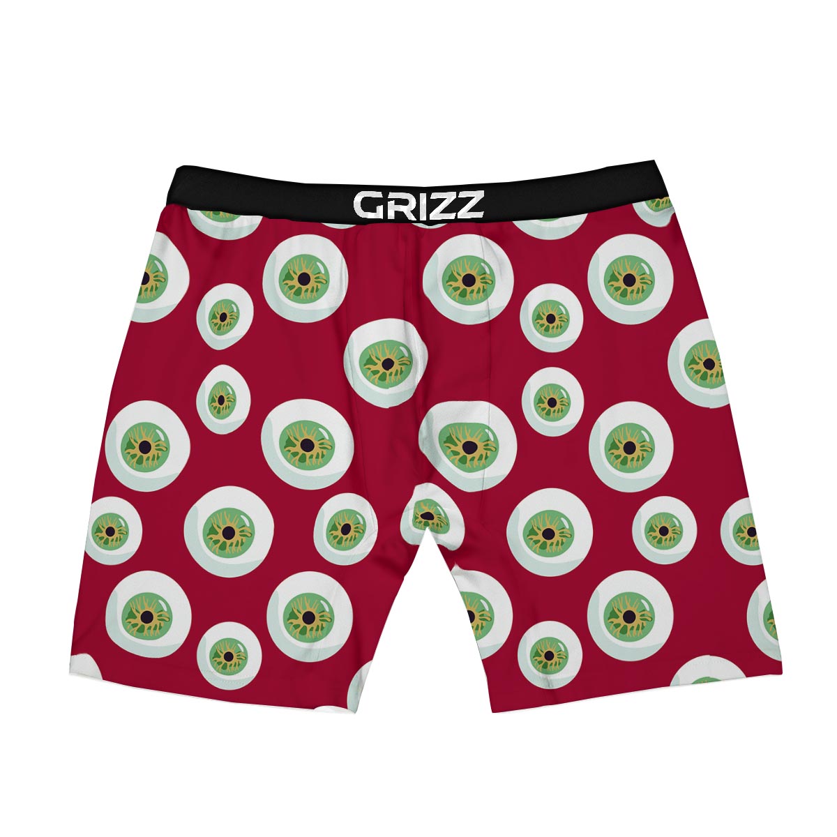 Eyeball Scary Red Print Pattern Boxer Briefs-grizzshop