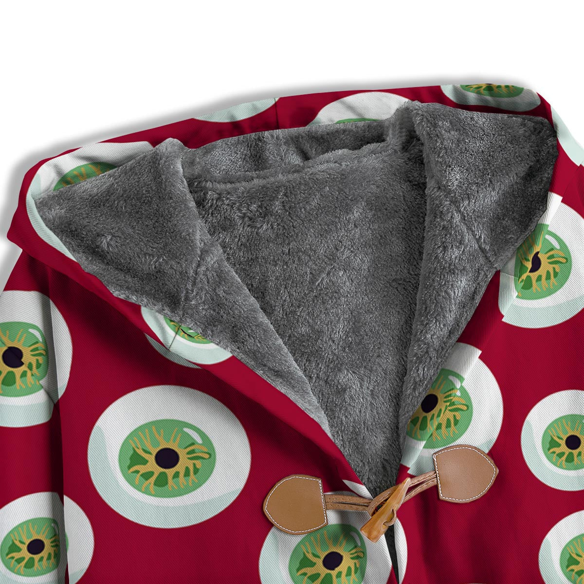 Eyeball Scary Red Print Pattern Men's Windbreaker Jacket-grizzshop