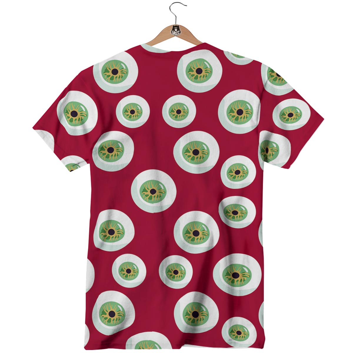 Eyeball Scary Red Print Pattern T-Shirt-grizzshop