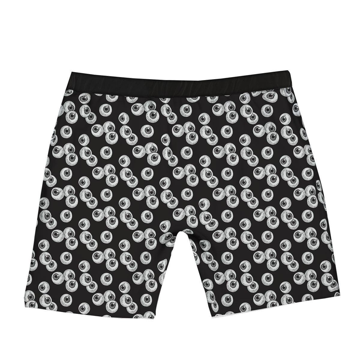 Eyeball White And Black Print Pattern Boxer Briefs-grizzshop
