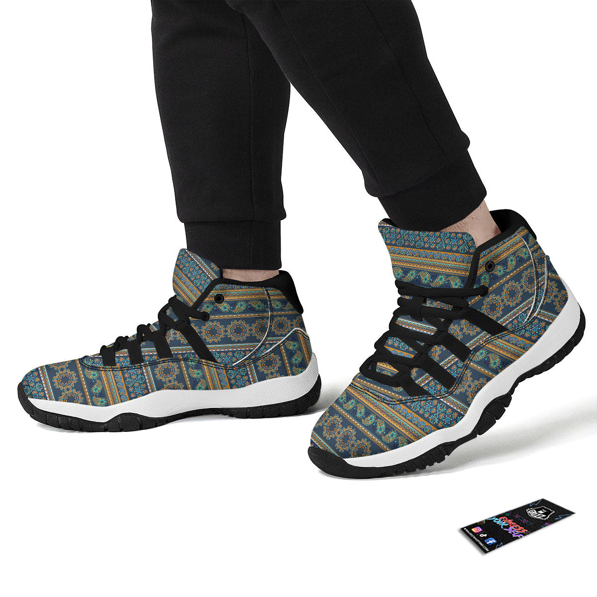 Eyeball Zombie Print Pattern Black Bball Shoes-grizzshop