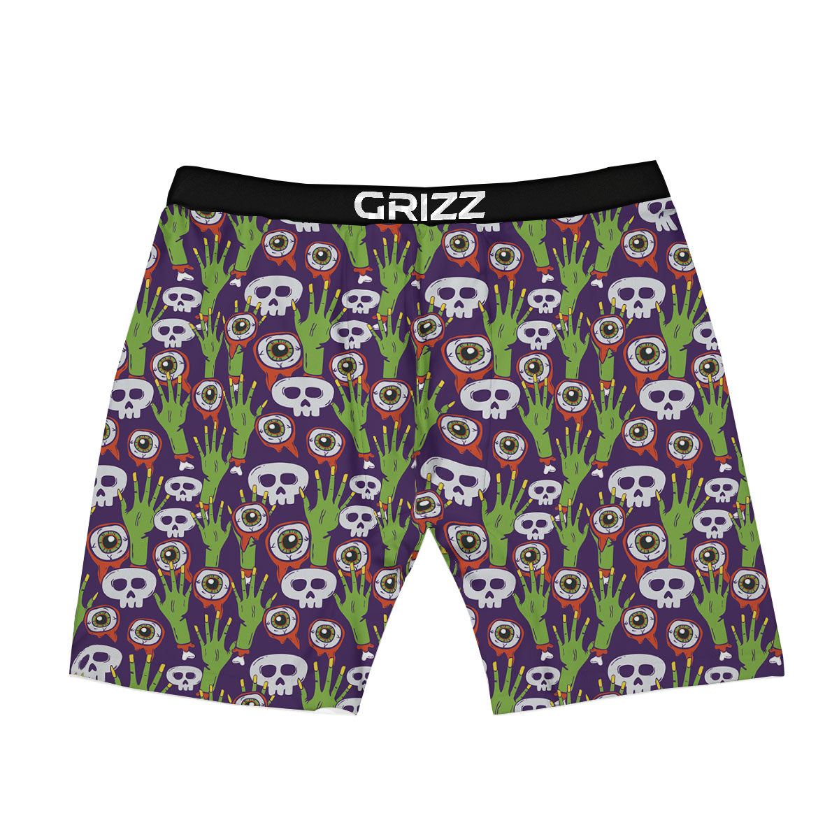 Eyeball Zombie Print Pattern Boxer Briefs-grizzshop