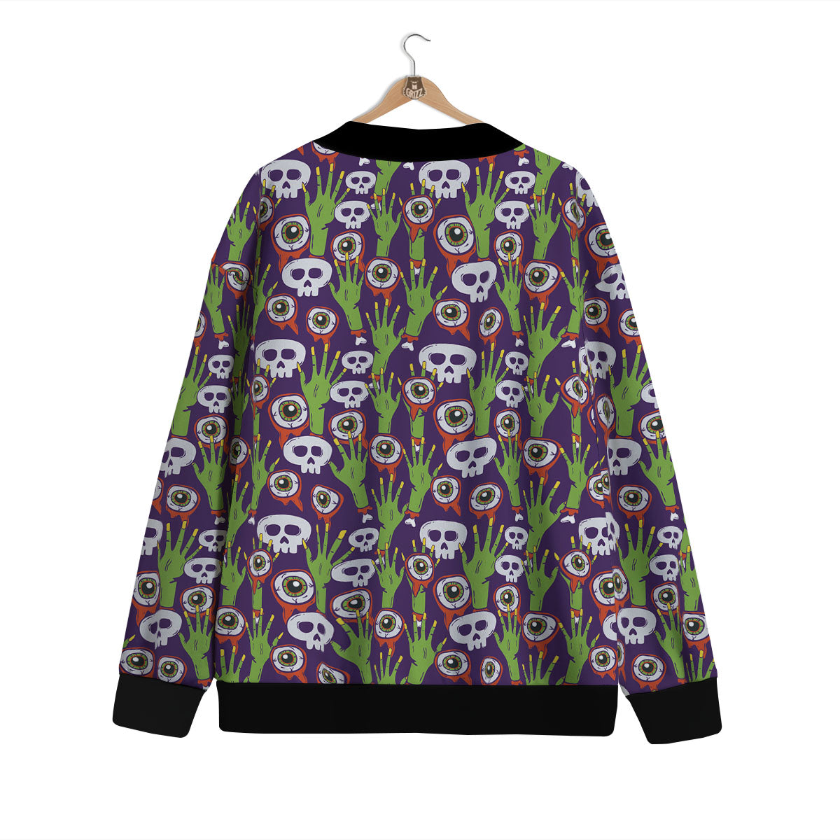 Eyeball Zombie Print Pattern Cardigan-grizzshop