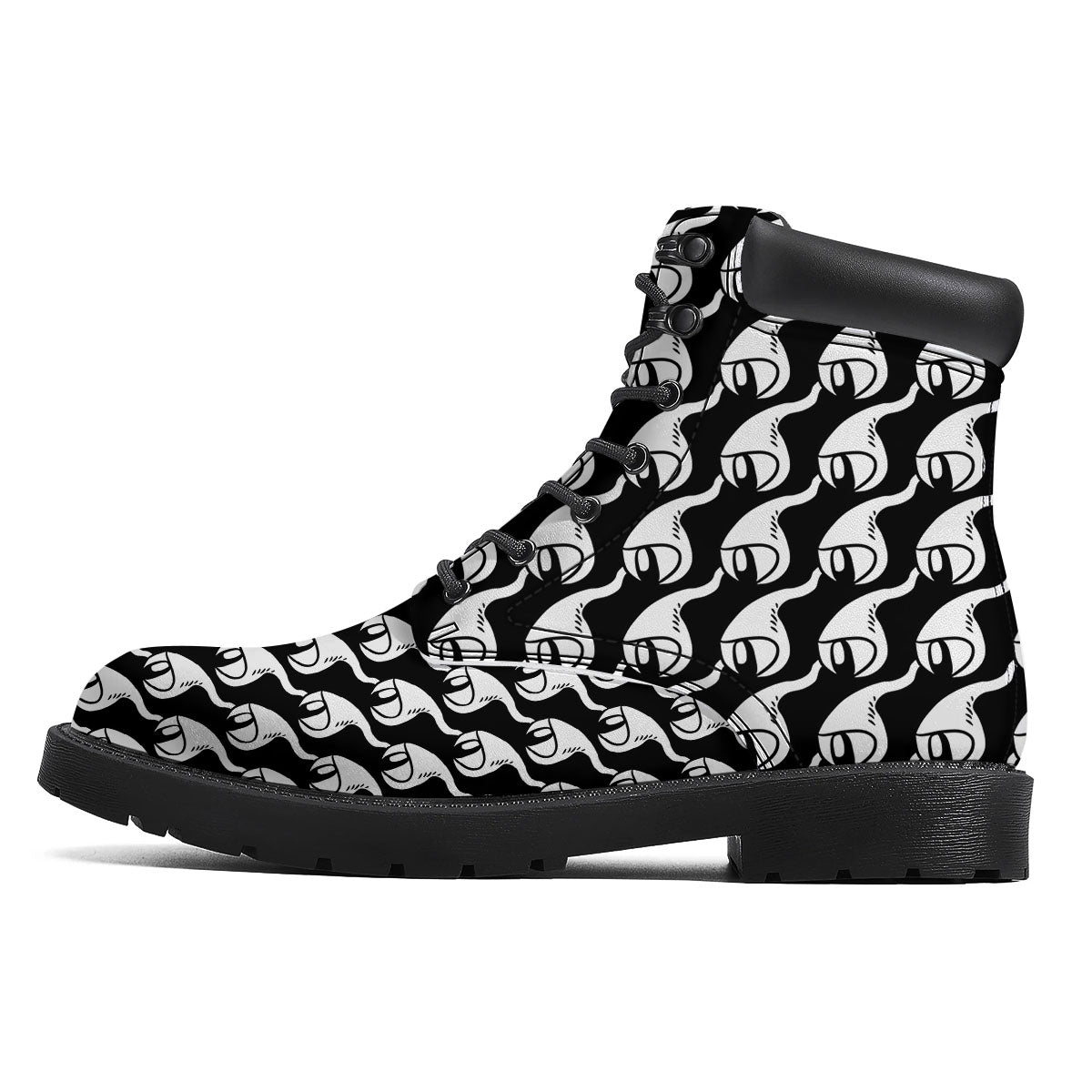 Eyes Monster Print Pattern Boots-grizzshop