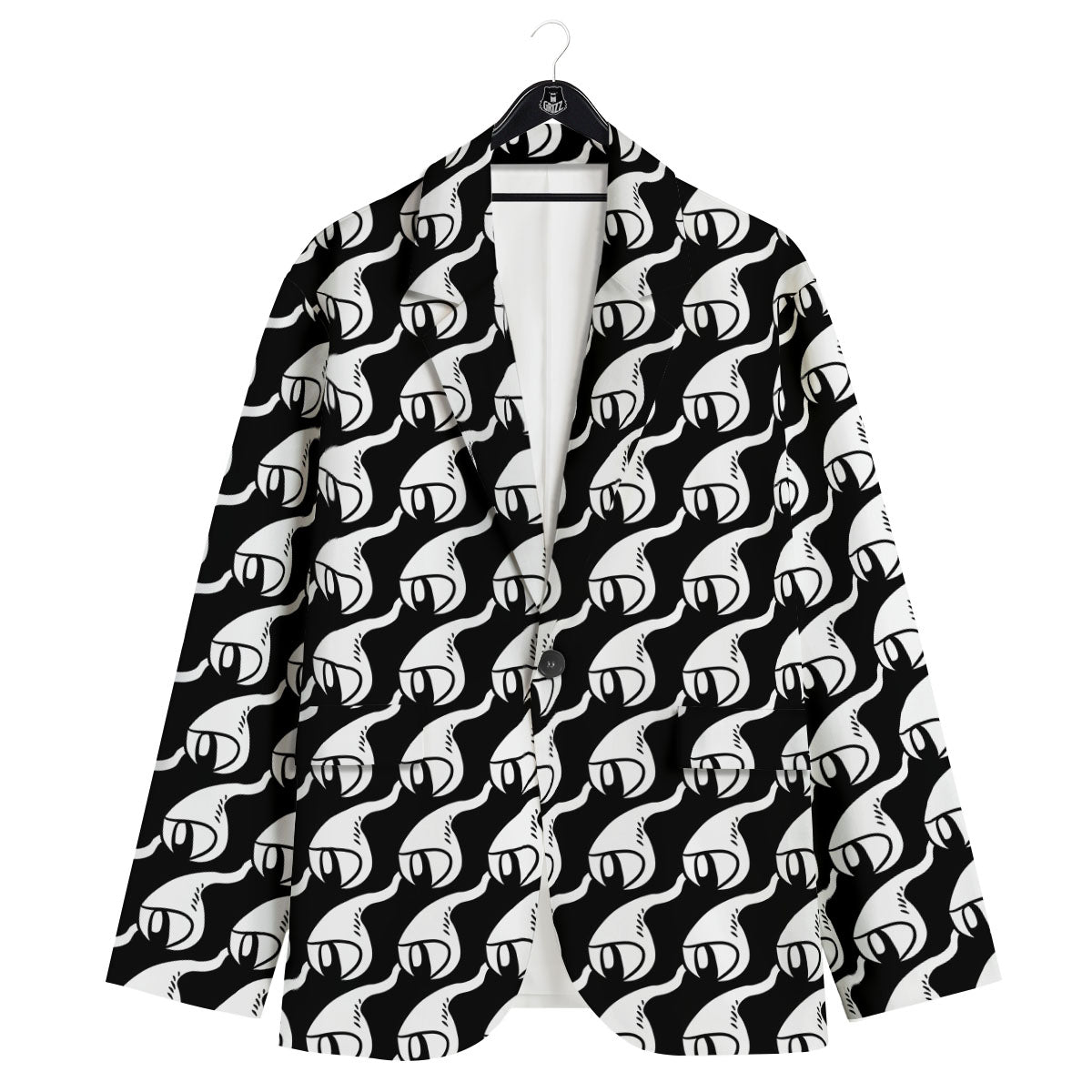 Eyes Monster Print Pattern Men's Sport Coat-grizzshop