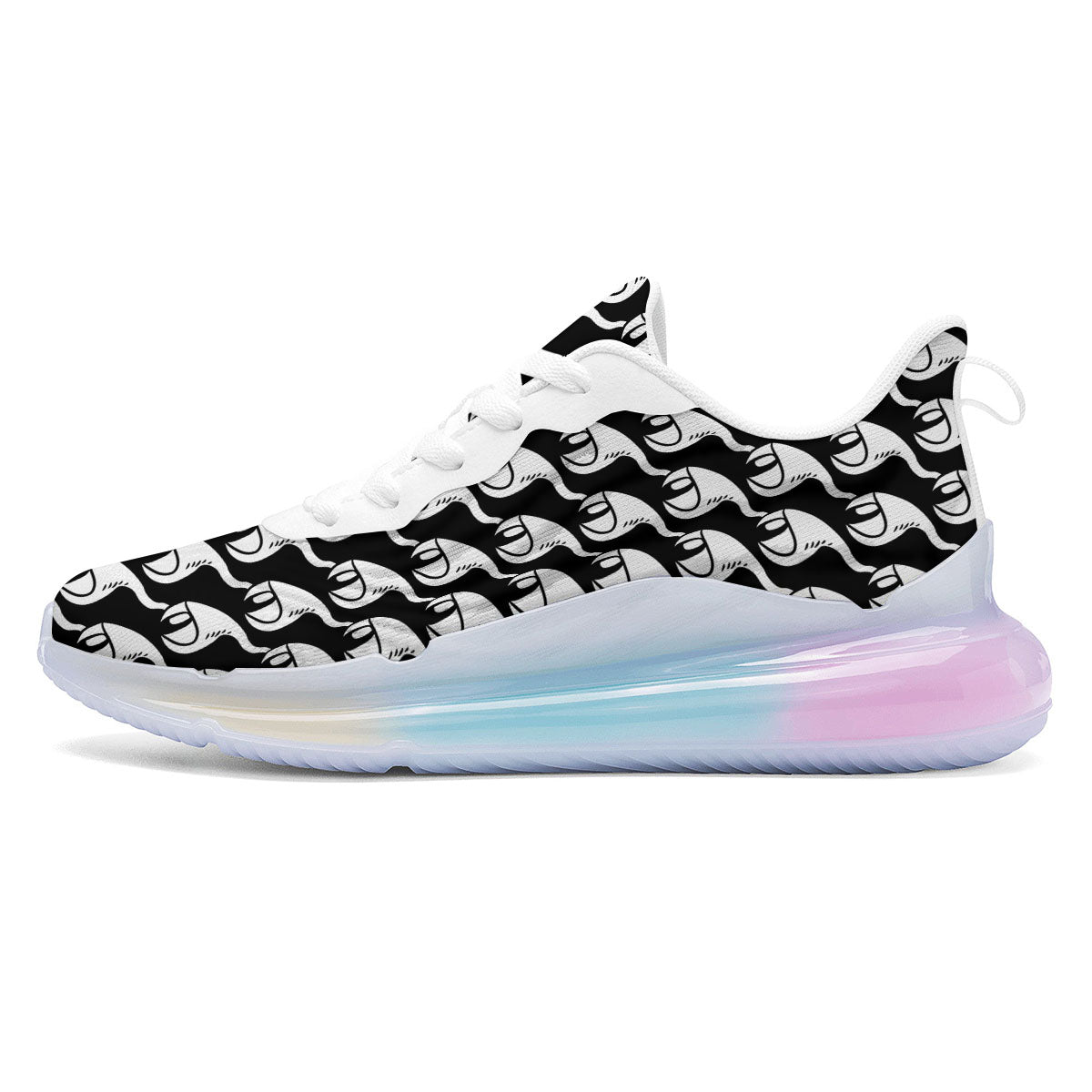 Eyes Monster Print Pattern Running Sneakers-grizzshop
