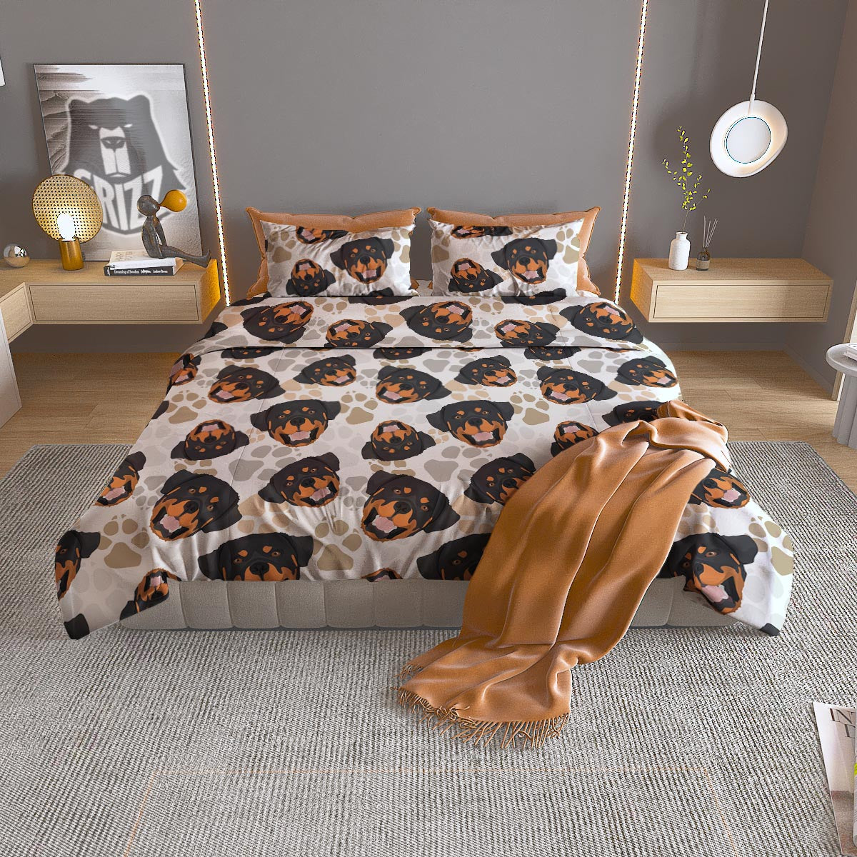 Elephant Indian Vintage Print Pattern Duvet Cover Bedding Set
