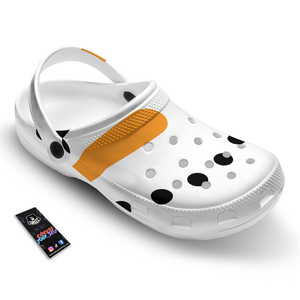 Face Snowman Print Clog-grizzshop