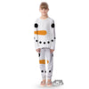 Face Snowman Print Kid's Pajamas-grizzshop