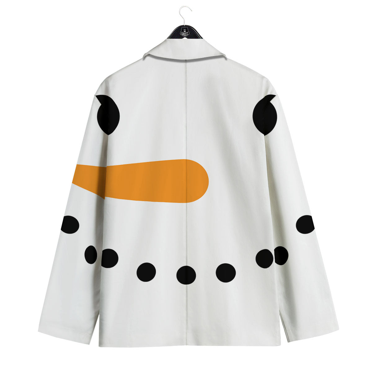 Face Snowman Print Men's Sport Coat-grizzshop