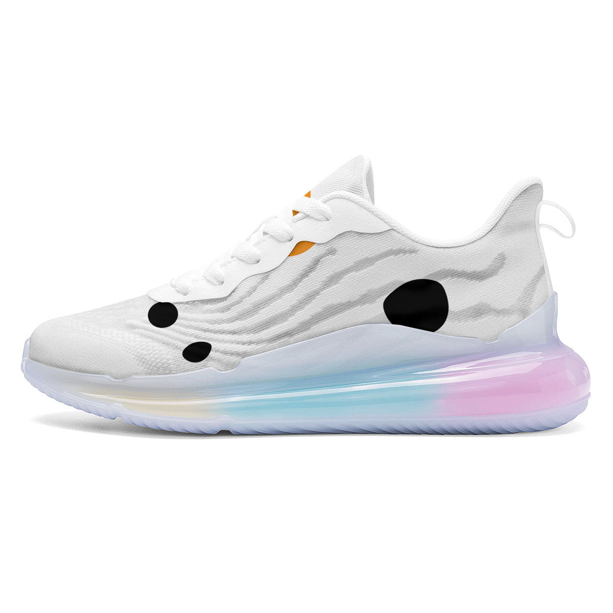 Face Snowman Print Running Sneakers-grizzshop