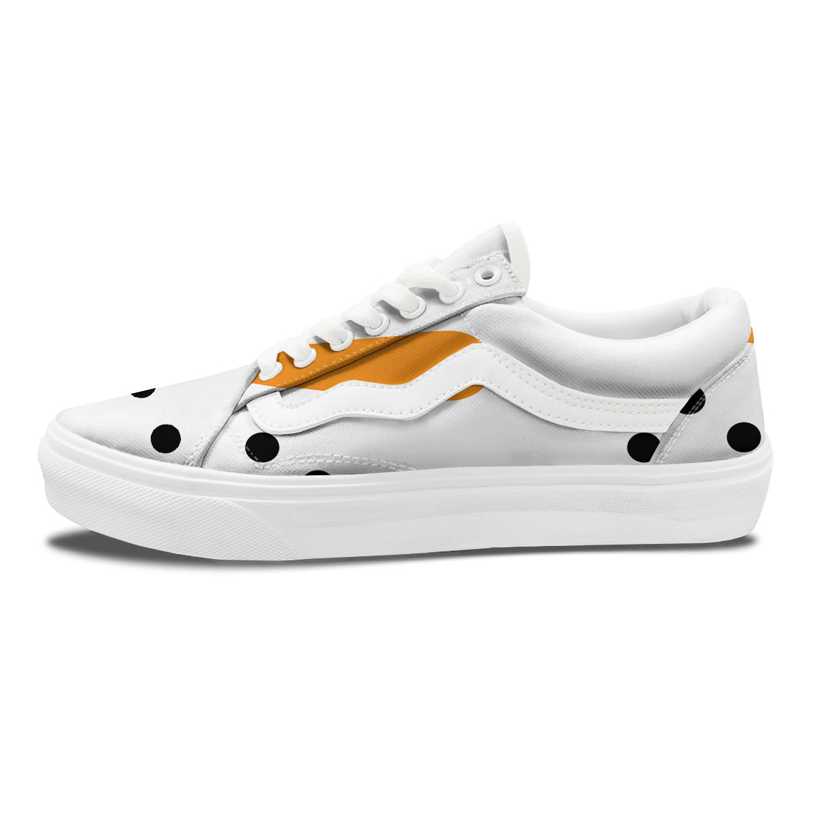 Face Snowman Print Skate Shoes-grizzshop
