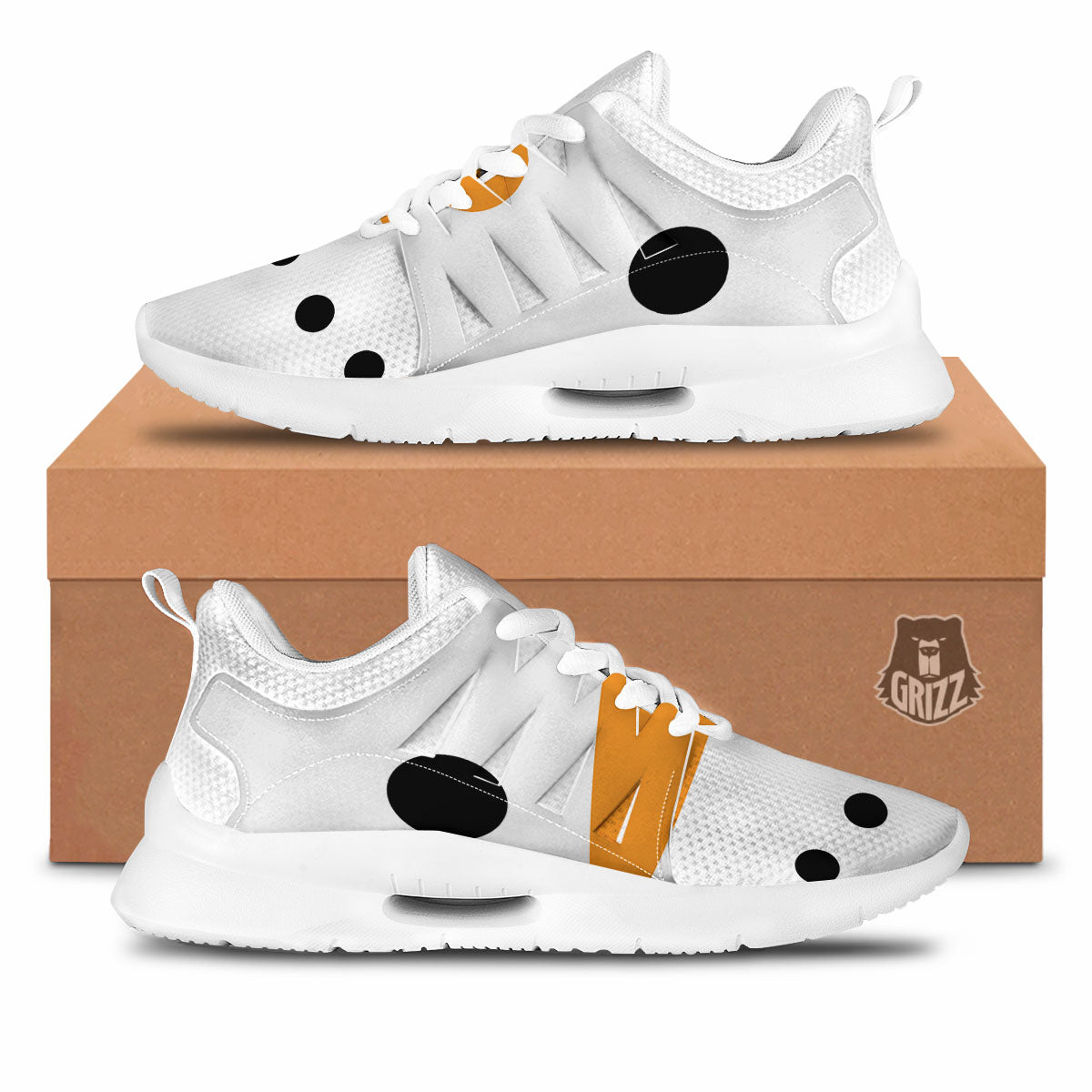 Face Snowman Print Tennis Shoes-grizzshop