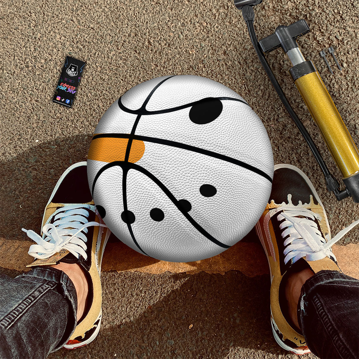 Eruption Volcano Print Basketball