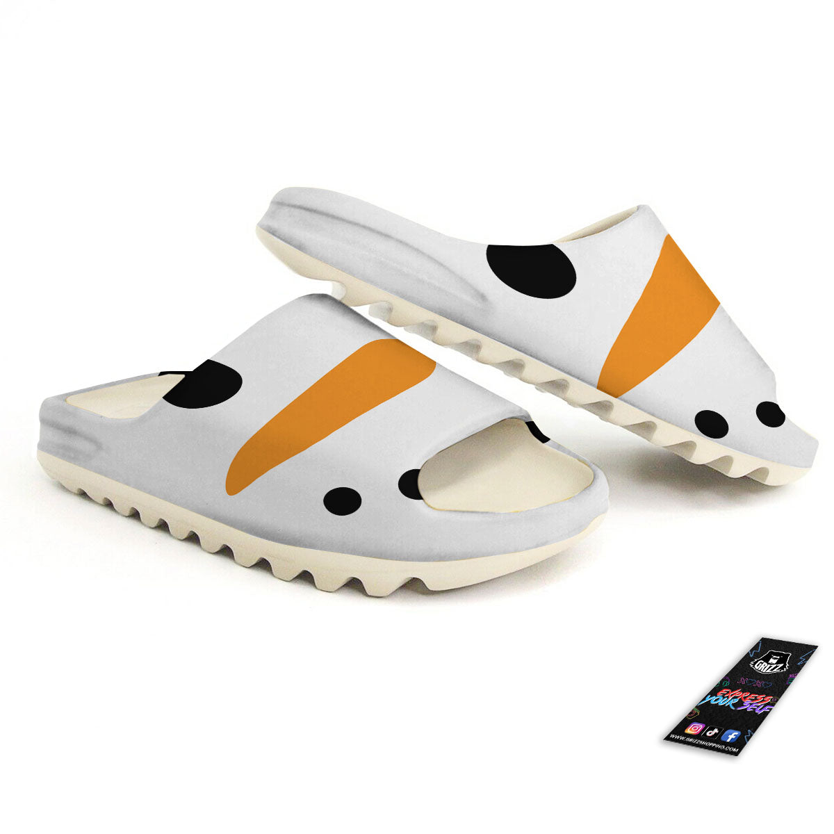 Face Snowman Print Sandals-grizzshop