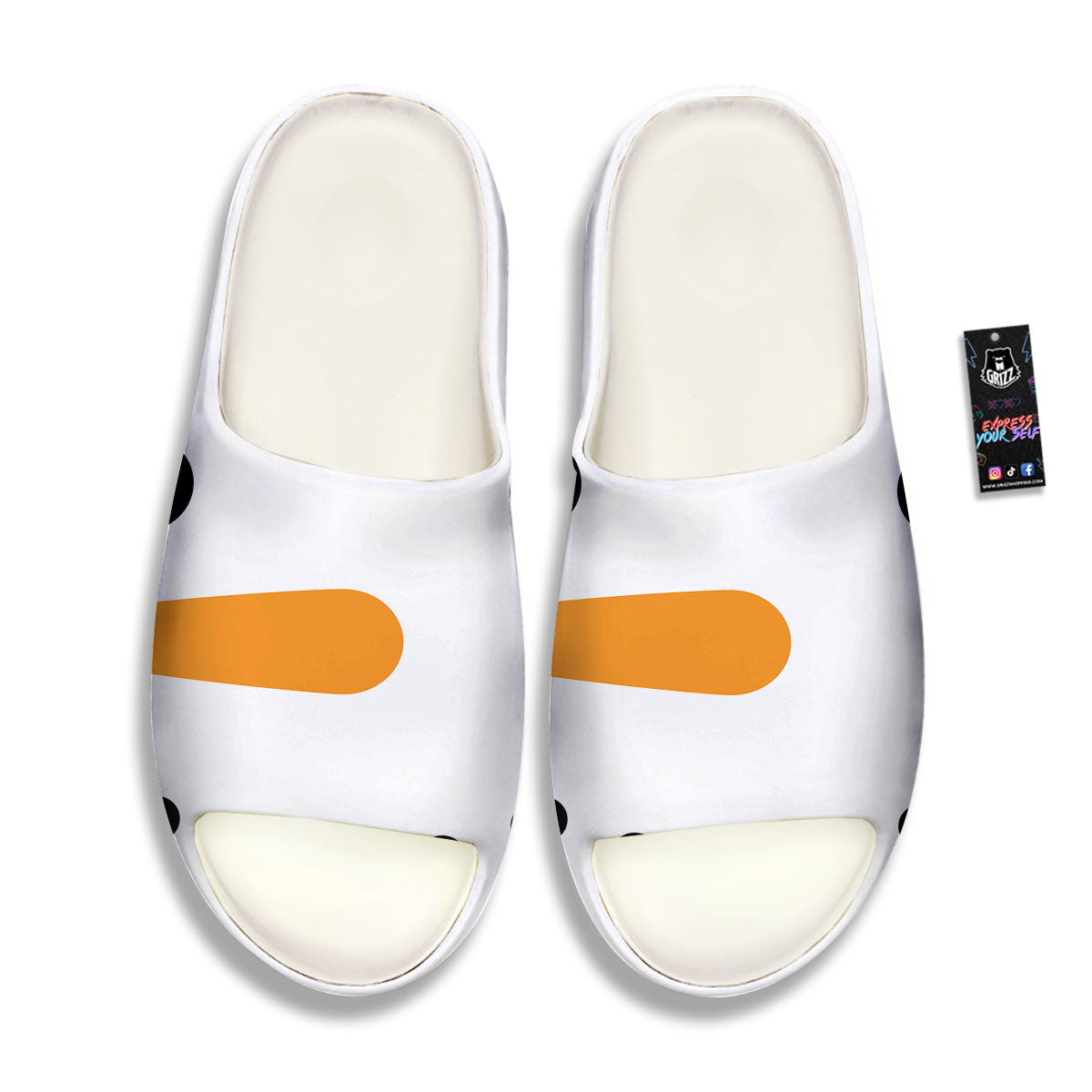 Face Snowman Print Sandals-grizzshop