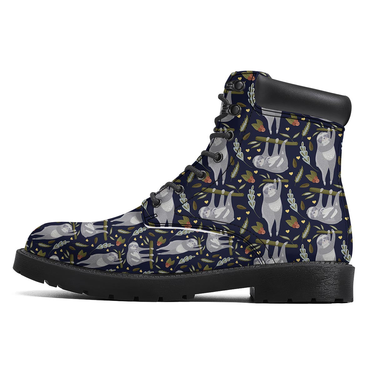 Family Sloth Print Pattern Boots-grizzshop