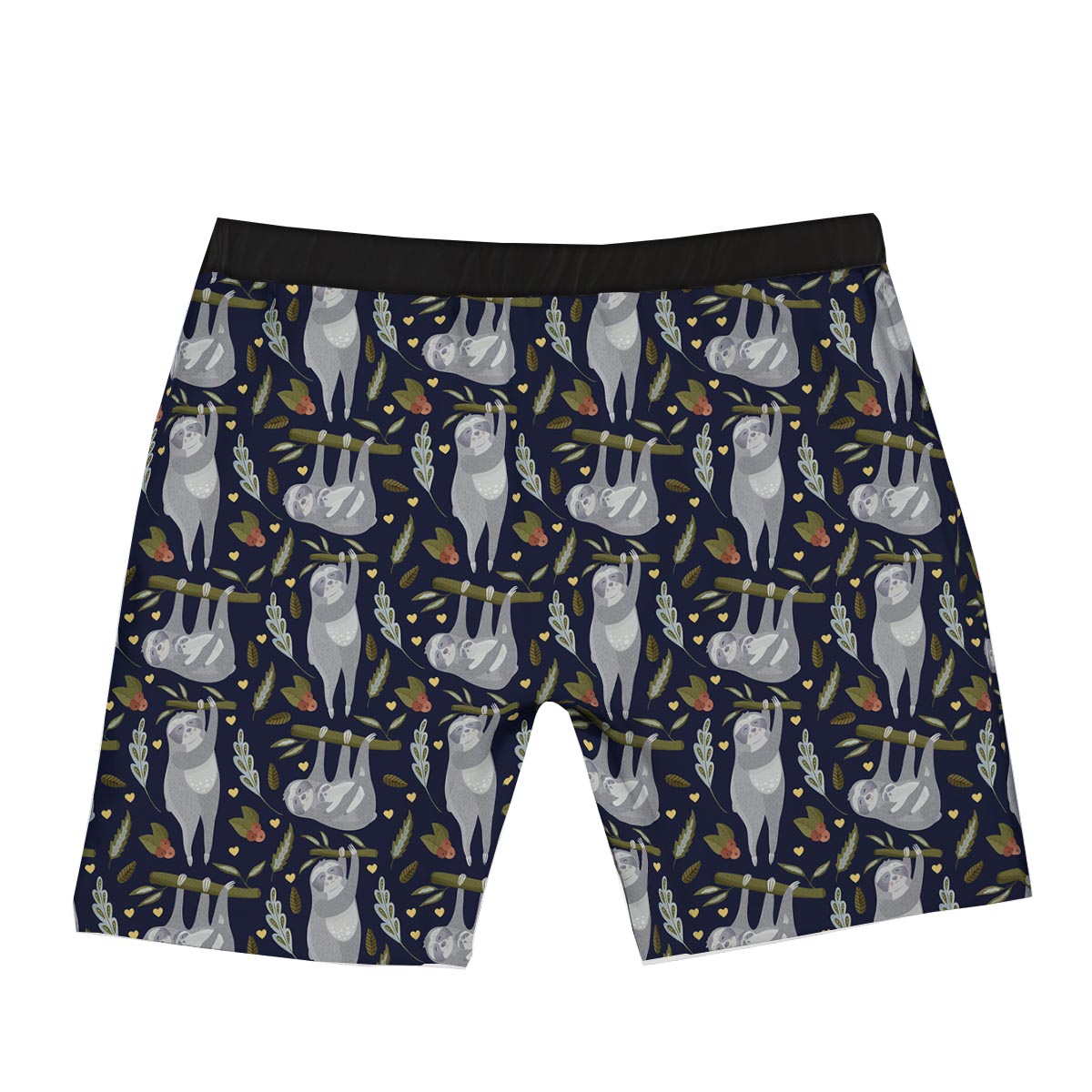 Family Sloth Print Pattern Boxer Briefs-grizzshop