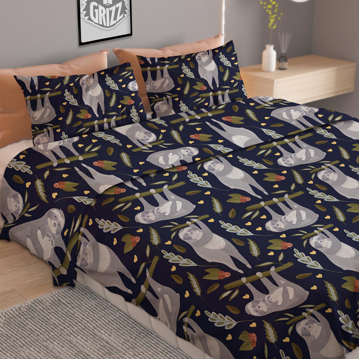 Eruption Volcano Print Duvet Cover Bedding Set
