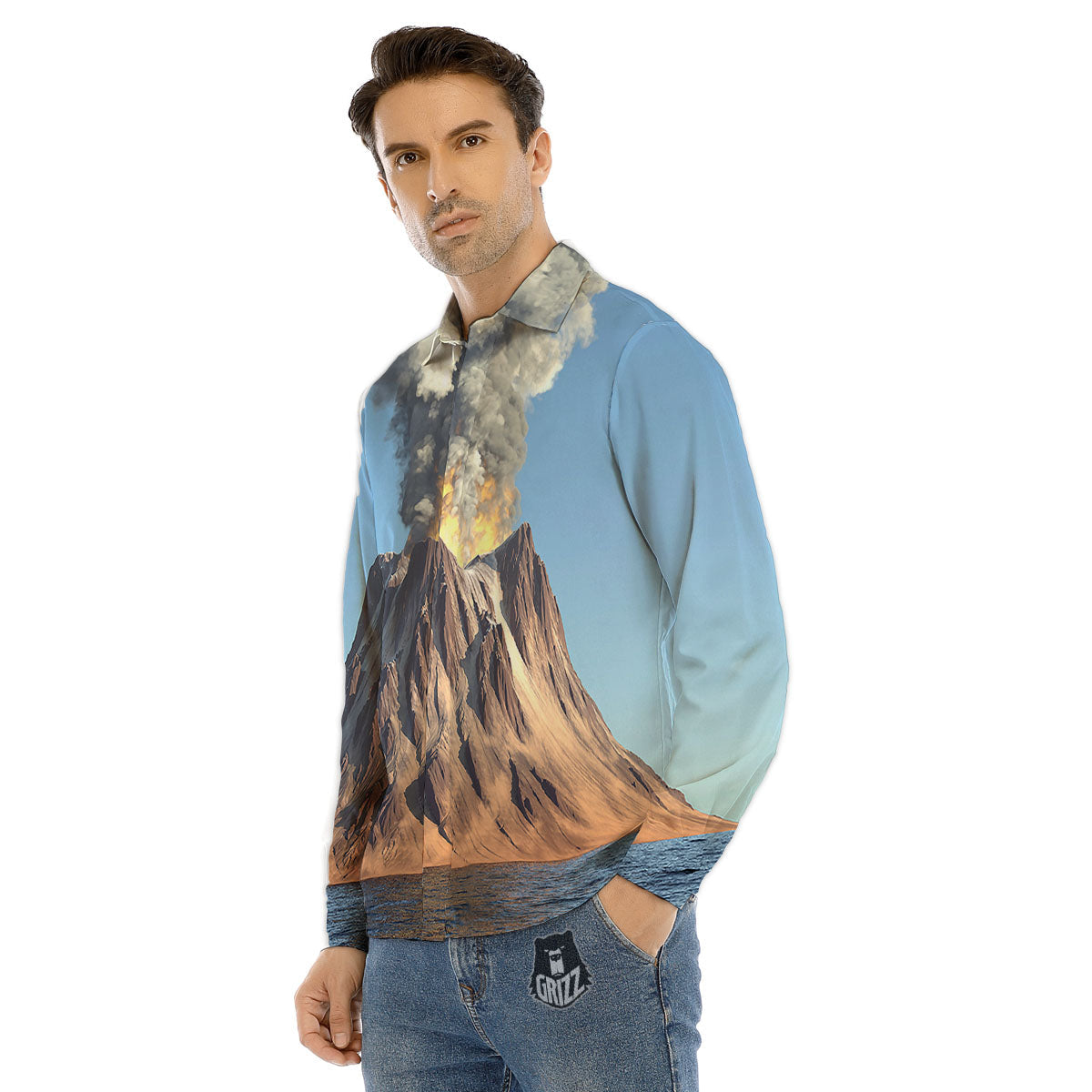 Family Sloth Print Pattern Men's Dress Shirts-grizzshop
