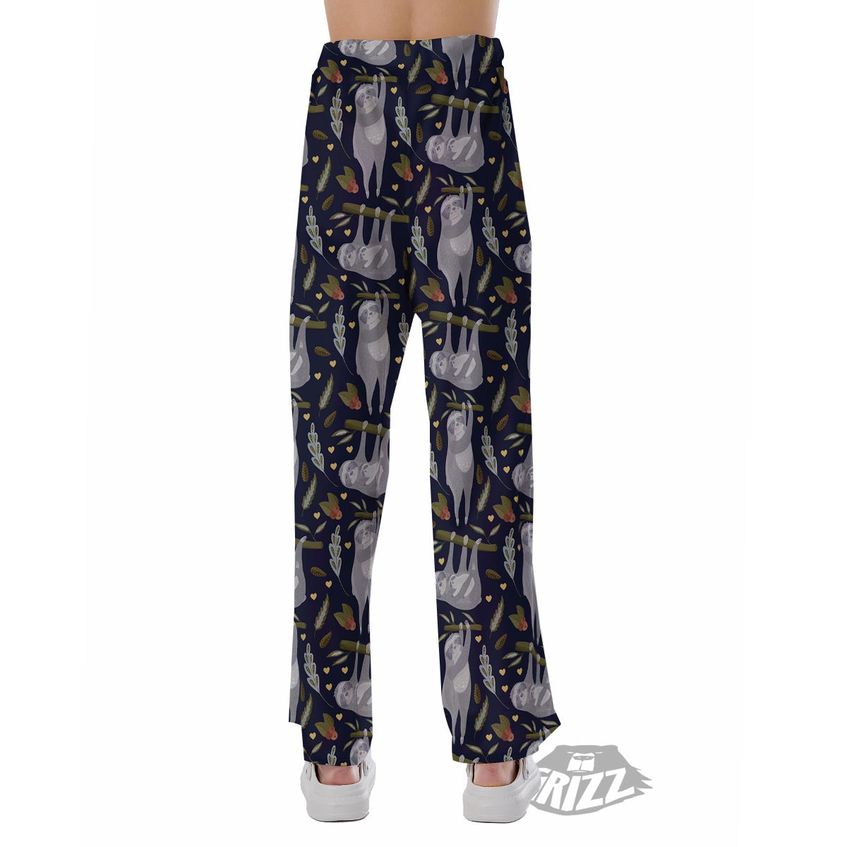 Family Sloth Print Pattern Pajama Pants-grizzshop