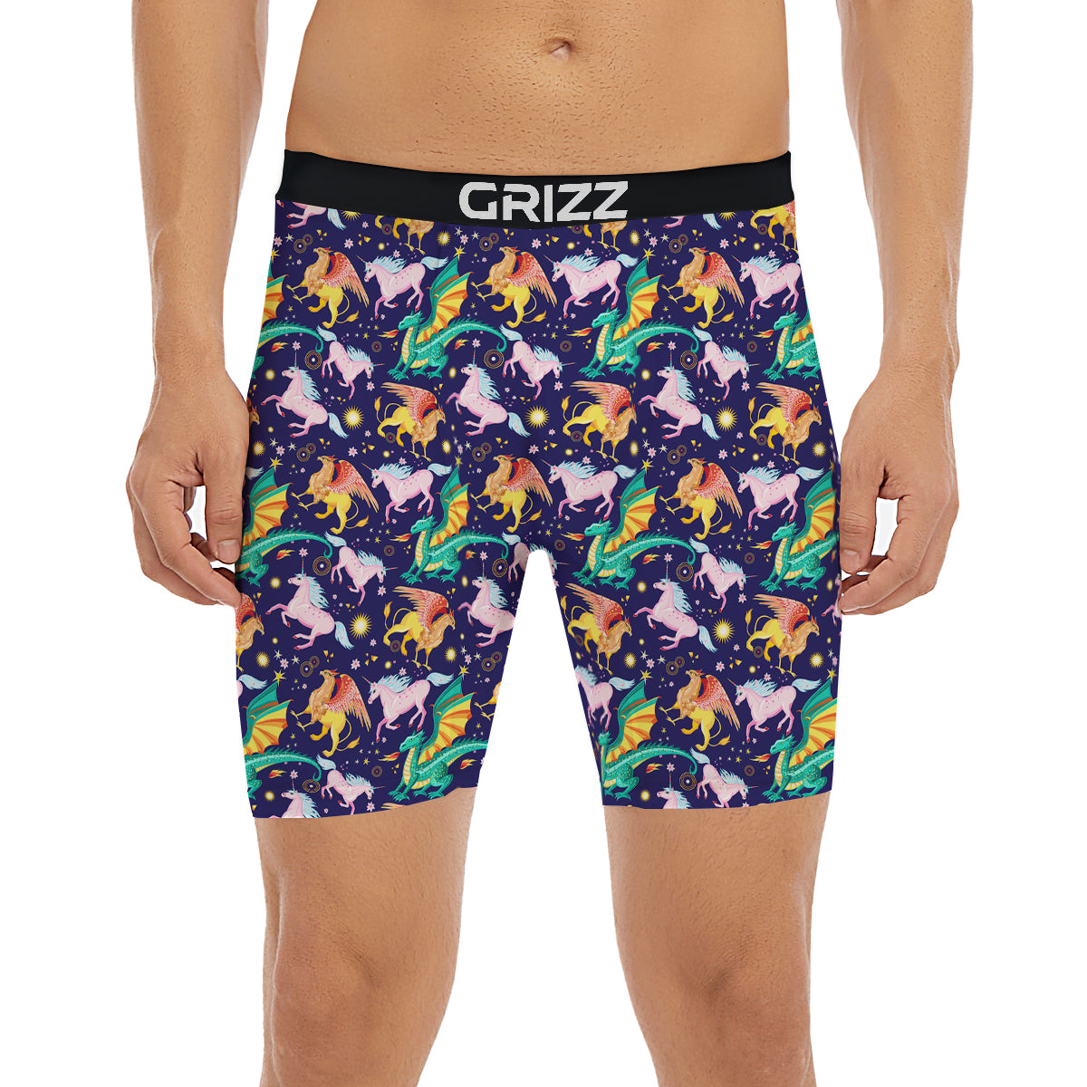Fantastic Beasts Print Pattern Boxer Briefs-grizzshop